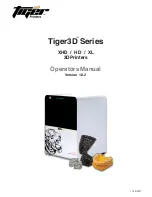 Tiger 3D Printers Tiger3D HD Operator'S Manual preview