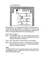 Preview for 8 page of Tiger Electronic Toys King Kong 7-701 Owner'S Manual