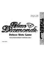 Tiger Electronics Blue Diamonds 76-081 Instructions Manual preview