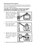 Preview for 3 page of Tiger Electronics Dear Diary SnapShot Organizer 71-555 Instruction Manual