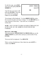 Preview for 14 page of Tiger Electronics Dear Diary SnapShot Organizer 71-555 Instruction Manual