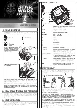 Tiger Electronics Jedi Hunt Game 88-002 Instruction preview
