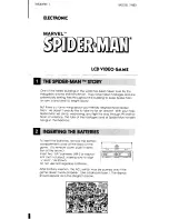 Tiger Electronics Marvel Spider-Man 7-853 Instructions Manual preview