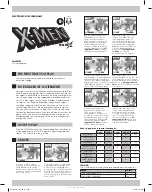 Preview for 1 page of Tiger Electronics Marvel X-Men Project X Quick Manual