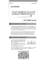 Tiger Electronics Paperboy 2 78-508 Instruction Manual preview