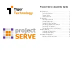 Tiger Technology Project Serve Assembly Manual предпросмотр