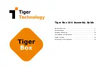 Предварительный просмотр 1 страницы Tiger Technology Tiger Box 1U4 Assembly Manual