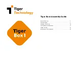 Tiger Technology Tiger Box1 Assembly Manual предпросмотр