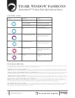 Preview for 10 page of Tiger Window Fashions AUTOMATE PULSE Quick Start Manual