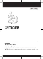 Предварительный просмотр 1 страницы Tiger ADS-A02U Instruction Manual