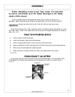 Предварительный просмотр 34 страницы Tiger BENGAL BRUTE JD 62-6420 CAB Operating Instructions Manual