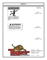 Preview for 21 page of Tiger BENGAL BRUTE Mounting And Operating Instructions