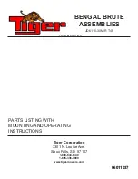 Preview for 1 page of Tiger BENGAL JD6110-30M/R T4F Mounting And Operating Instructions