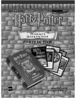 Preview for 1 page of Tiger Harry Potter Wizards Apprentice 36284 Instruction