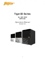 Предварительный просмотр 1 страницы Tiger HD Operator'S Manual