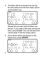 Preview for 8 page of Tiger Jumble 07-010 Instruction Manual