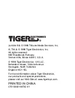 Preview for 14 page of Tiger Jumble 07-010 Instruction Manual