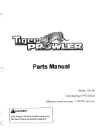 Preview for 61 page of Tiger Prowler SP-52 Operator'S Manual