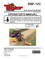 Preview for 1 page of Tiger RBF-12C Operator'S Manual