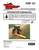 Preview for 1 page of Tiger RBF-2C Operator'S Manual