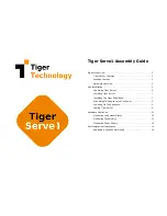 Preview for 1 page of Tiger Serve1 Assembly Manual