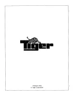 Предварительный просмотр 84 страницы Tiger TG 2661 Operator'S Manual