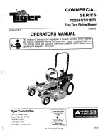 Preview for 1 page of Tiger TG3061 Operator'S Manual