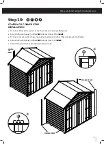 Preview for 15 page of Tiger TIGERFLEX SHIPLAP APEX BIKE SHED General Assembly Instructions