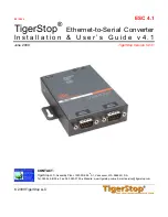 Preview for 1 page of TigerStop ESC 4.1 Installation & User Manual