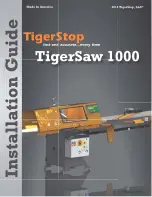 TigerStop TigerSaw 1000 Installation Manual предпросмотр