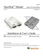 Предварительный просмотр 1 страницы TigerStop TS-DDH Installation & User Manual