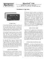 Tigertronics SignaLink Installation And Operation Manual preview