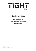 TiGHT AV APC-ENC-OLED Quick Start Manual preview