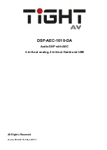 Preview for 1 page of TiGHT AV DSP-AEC-1010-DA Manual