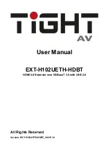 TiGHT AV EXT-H102UETH-HDBT User Manual preview