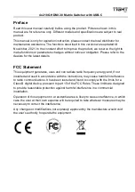 Preview for 2 page of TiGHT AV MSW-H412AC-DS User Manual