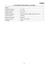 Preview for 8 page of TiGHT AV MSW-H412AC-DS User Manual