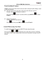 Preview for 13 page of TiGHT AV MSW-H412AC-DS User Manual