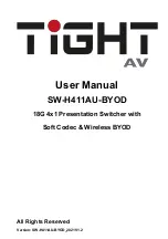 Preview for 1 page of TiGHT AV SW-H411AU-BYOD User Manual