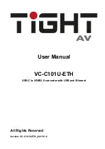 Preview for 1 page of TiGHT AV VC-C101U-ETH User Manual