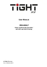 TiGHT AV VSB-600AF User Manual preview