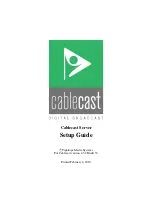 Tightrope Media Systems Cablecast Setup Manual preview