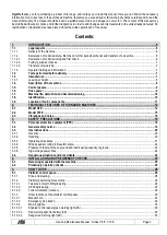 Preview for 3 page of TIGIEFFE Airo V Series Use And Maintenance Manual