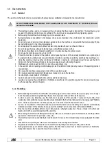 Preview for 20 page of TIGIEFFE Airo V Series Use And Maintenance Manual