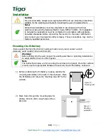 Preview for 14 page of Tigo TSB-10-US Installation And Operation Manual