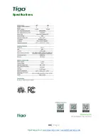 Preview for 34 page of Tigo TSB-10-US Installation And Operation Manual