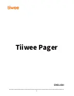 Preview for 1 page of Tiiwee Pager Manual