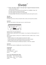 Preview for 3 page of Tiiwee TV Simulator Manual