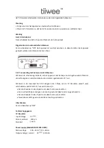 Preview for 18 page of Tiiwee TV Simulator Manual