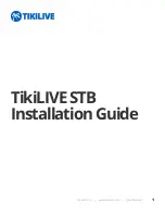 TikiLIVE STB Installation Manual preview